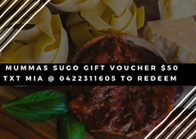 Load image into Gallery viewer, Mumma’s Sugo Gift Cards
